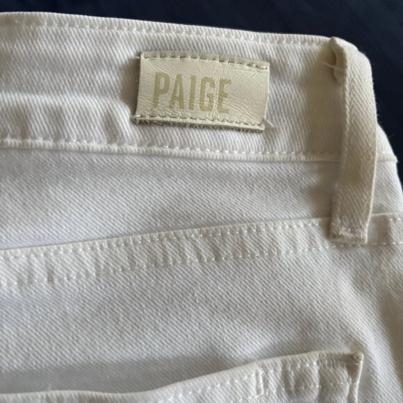 NWOT PAIGE DENIM Crisp White Verdugo Ankle Skinny Jean Raw Hem 27 - Picture 8 of 12
